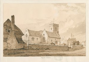 Trysull Church by Thomas Peploe Wood
