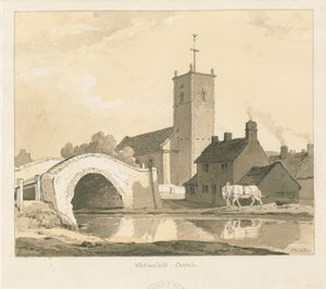 Wednesfield Church and Bridge by Thomas Peploe Wood