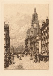 Town Hall, Manchester by Thomas Riley