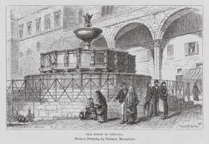The Fonte Di Perugia by Thomas Robert Macquoid