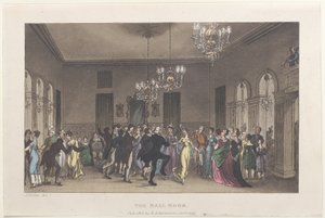 The Ball Room, from Poetical Sketches of Scarborough by Thomas Rowlandson, Joseph Constantine Stadler, J. Bluck