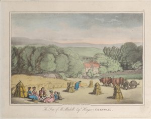 The Seat of M. Mitchell Esq. Hengar, Cornwall, from Sketches from Nature, 1822 by ThomasThomas Rowlandson, Joseph Constantine Stadler Thomas Rowlandson, Joseph Constantine Stadler