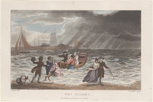 Wet Quakers, from Poetical Sketches of Scarborough, 1813 by Thomas Rowlandson, Joseph Constantine Stadler, J. Bluck