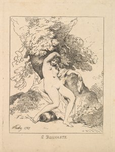 A Bacchante by Thomas Rowlandson