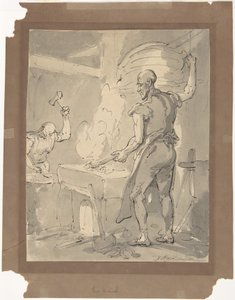 A Blacksmith by Thomas Rowlandson