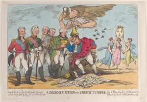 A Delicate Finish to a French Usurper, April 20, 1814 by Thomas Rowlandson