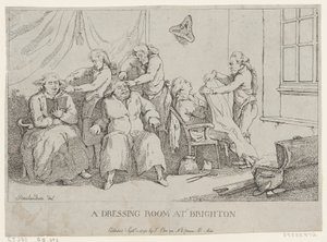A Dressing Room at Brighton, September 1, 1790 by Thomas Rowlandson