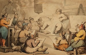 A Dutch Academy by Thomas Rowlandson