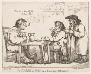 A Game at Put in a Country Alehouse by Thomas Rowlandson