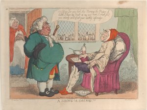 A Going! A Going!!!, June 10, 1809 by Thomas Rowlandson