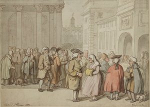 A Group sketched at Rome by Thomas Rowlandson
