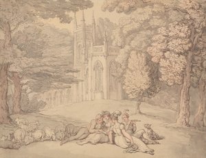A Summer Idyll by Thomas Rowlandson