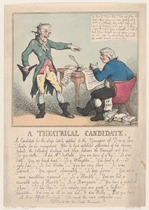 A Theatrical Candidate, 1797 by Thomas Rowlandson
