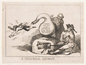 A Theatrical Chymist by Thomas Rowlandson