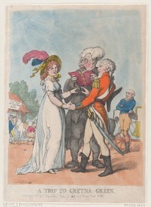 A Trip to Gretna Green by Thomas Rowlandson