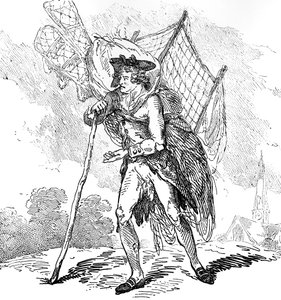 Aerostation out at Elbows or The Itinerant Aeronaut by Thomas Rowlandson