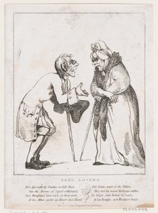 Aged Lovers, January 2, 1797 by Thomas Rowlandson