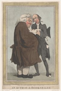 An Author & Bookseller by Thomas Rowlandson
