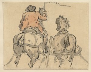 An English Postillion by Thomas Rowlandson