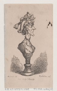 An Old Maid, 1808 by Thomas Rowlandson