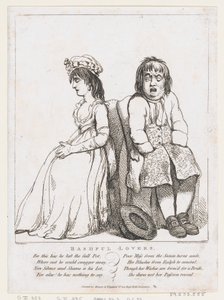 Bashful Lovers, March 15, 1798 by Thomas Rowlandson