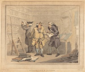 Bookseller and Author by Thomas Rowlandson