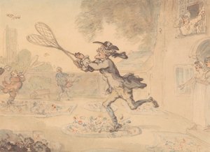 Butterfly Hunting by Thomas Rowlandson