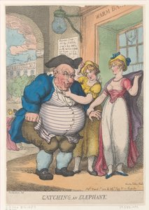 Catching an Elephant by Thomas Rowlandson