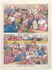 Comedy in the Country, Tragedy in London, May 29, 1807 by Thomas Rowlandson