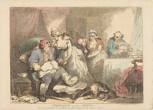 Comfort in the Gout by Thomas Rowlandson