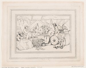 Comforts of Bath, Plate 4 by Thomas Rowlandson