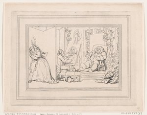 Comforts of Bath, Plate 6, January 6, 1798 by Thomas Rowlandson