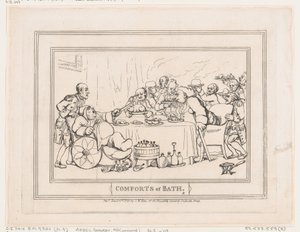 Comforts of Bath, Plate 9
