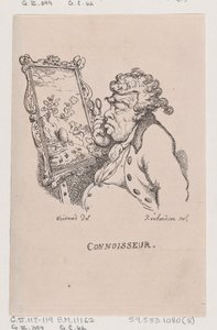 Connoisseur, April 1808 by Thomas Rowlandson
