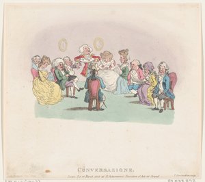 Conversazione, March 20, 1803 by Thomas Rowlandson