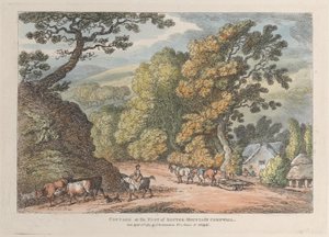 Cottage at the Foot of Router Mountain, Cornwall by Thomas Rowlandson