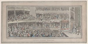 Covent Garden Theatre by Thomas Rowlandson