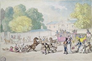 Devonshire House, Piccadilly by Thomas Rowlandson