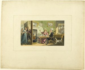 Doctor Syntax Returned from His Tour by Thomas Rowlandson
