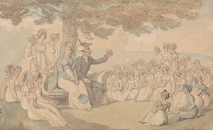 Dr. Syntax Visits a Boarding School for Young Ladies by Thomas Rowlandson