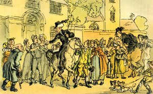 Dr Syntax setting out on his second tour by Thomas Rowlandson