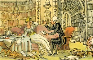 Dr Syntax with a Blue Stocking Beauty by Thomas Rowlandson