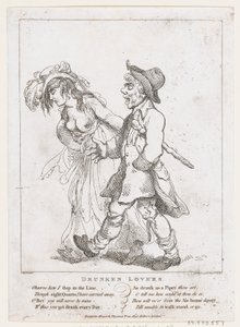 Drunken Lovers by Thomas Rowlandson