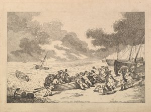 Embarking from Brighthelmstone to Dieppe, from Imitations of Modern Drawings