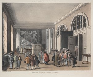 Excise Office, Broad Street by Thomas Rowlandson