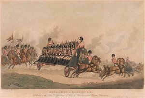 Expedition of Military Fly by Thomas Rowlandson