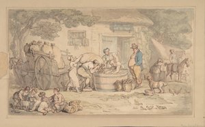 Farming Scene by Thomas Rowlandson