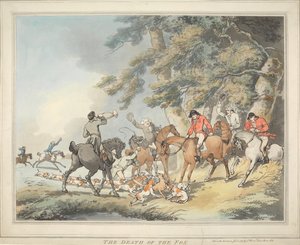 Fox-Hunting [set of six]: 3. The Death of the Fox