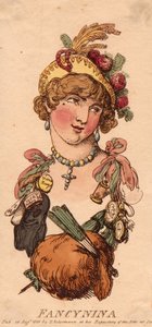 Heads: Fancynina by Thomas Rowlandson