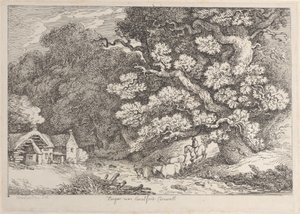 Hengar near Camelford, Cornwall by Thomas Rowlandson